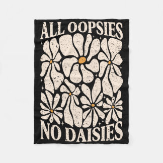 Couverture Polaire Toutes les gaffes pas de marguerites Rétro Boho Sa