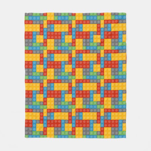 Couverture Polaire Toy Construction Blocs Motif (Devant)