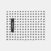 Couverture Polaire Trace de brosse XOXO (Devant (Horizontal))