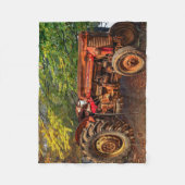 Couverture Polaire Traceur de la ferme rouge (Devant)