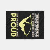 Couverture Polaire Track and Field - Mes parents sont fiers (Devant (Horizontal))