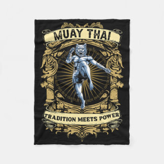 Couverture Polaire Tradition Meets Power - Kickboxing And Muay Thai F