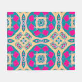 Couverture Polaire Traditional drawing. Repeat Peruvian Patchwork. Ti (Devant (Horizontal))