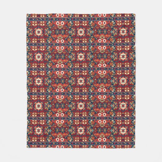 Couverture Polaire Traditional Kurdish geometric carpet pattern (Devant)