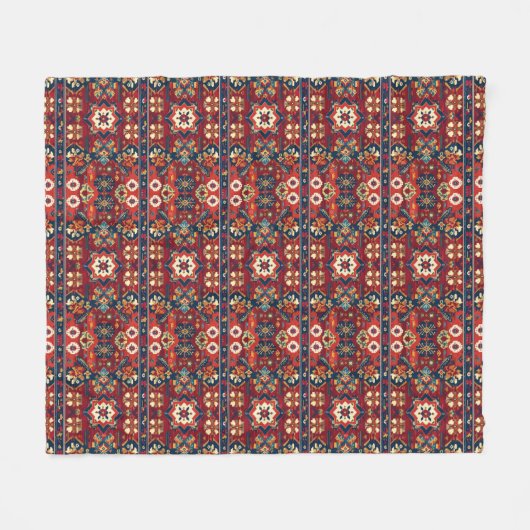 Couverture Polaire Traditional Kurdish geometric carpet pattern  (Devant (Horizontal))