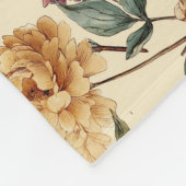 Couverture Polaire Traditional Peony Vintage Botanical Pattern (Coin)
