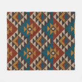 Couverture Polaire Traditional Tribal Aztec seamless pattern on the w (Devant (Horizontal))