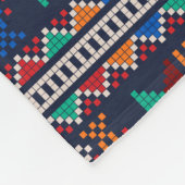 Couverture Polaire Traditionnel Palestine Broderie tatreez coloré (Coin)