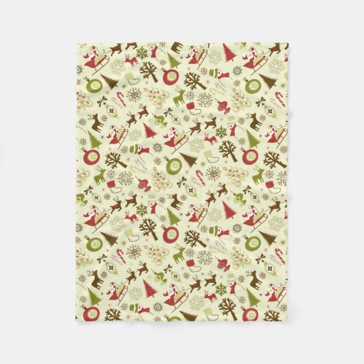 Couverture Polaire Traditions de Noël (Devant)