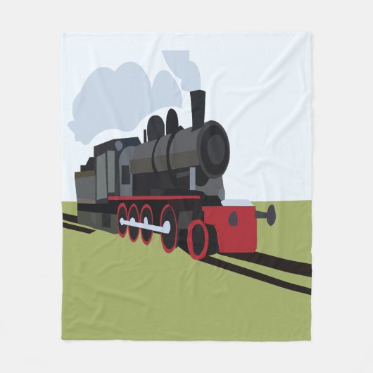 Couverture Polaire Train à vapeur (Devant)