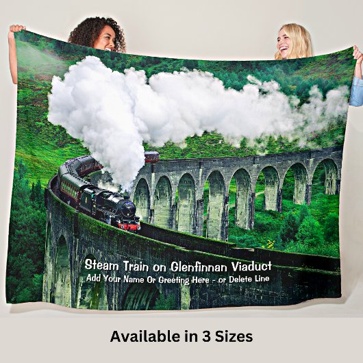 Couverture Polaire Train à vapeur dans le viaduc de Glenfinnan - Ajou