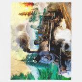 Couverture Polaire Train à vapeur en moteur forestier Locomotive à va (Devant)