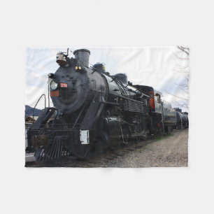 Couverture Polaire Train à vapeur vintage