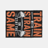 Couverture Polaire Train Avec Soudure - Motivation Fitness Muscle (Devant (Horizontal))