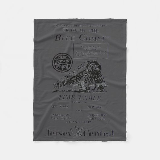 Couverture Polaire Train Blue Comet du New Jersey Central (Devant)