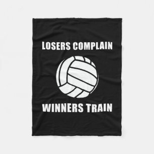 Couverture Polaire Train de gagnants de volleyball