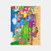 Couverture Polaire train et voiture (Devant)