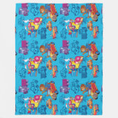 Couverture Polaire train et voiture pour le motif garçon (Devant)