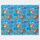 Couverture Polaire train et voiture pour le motif garçon (Devant (Horizontal))