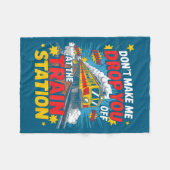 Couverture Polaire Train Station Yellowstone Take Them Train Conducto (Devant (Horizontal))