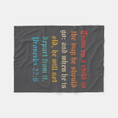 Couverture Polaire Train Up A Child In The Way He Should Go (Devant (Horizontal))