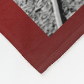 Couverture Polaire Train victorien de vapeur de cambuse rouge (Coin)