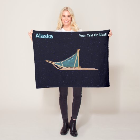 Couverture Polaire traîneau à chiens - Alaska (En situation)