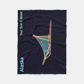 Couverture Polaire traîneau à chiens - Alaska (Devant)