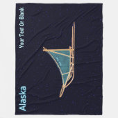 Couverture Polaire traîneau à chiens - Alaska (Devant)