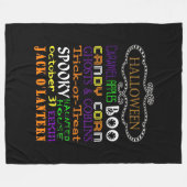 Couverture Polaire Traitements Et Craintes D'Halloween (Devant (Horizontal))