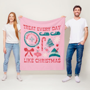 Couverture Polaire Traiter chaque jour comme Noël