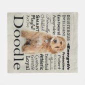 Couverture Polaire Traits de chiens (Devant (Horizontal))
