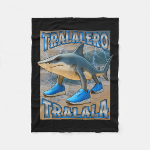 Couverture Polaire Tralalero Tralala Italien Brainrot mème Anniversai