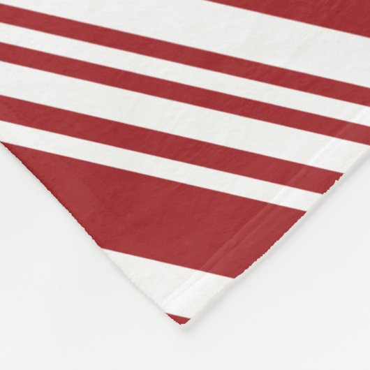 Couverture Polaire Tranche de menthe rouge (Coin)