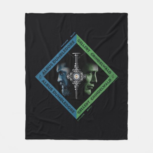 Couverture Polaire Tranche sanguine Dumbledore & Grindlewald Graphiqu (Devant)