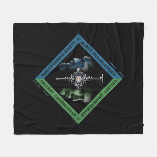Couverture Polaire Tranche sanguine Dumbledore & Grindlewald Graphiqu (Devant (Horizontal))