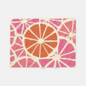 Couverture Polaire Tranches de pamplemousse sans soudure motif, agrum (Devant (Horizontal))