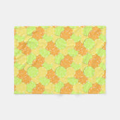 Couverture Polaire Tranches d'orange, citron, chaux. (Devant (Horizontal))
