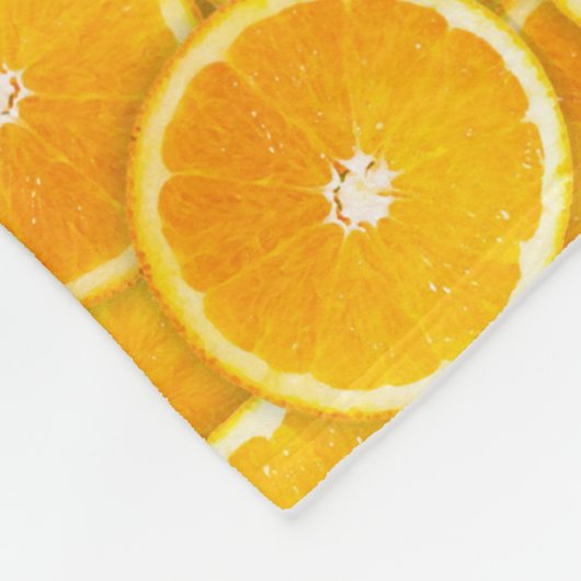 Couverture Polaire Tranches oranges (Coin)