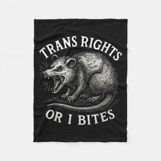Couverture Polaire Trans Rights Or I Bites Funny Transgender Ssum Lgb (Devant)