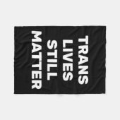 Couverture Polaire Trans vit encore - Droits Lgbtq - Droits Trans (Devant (Horizontal))