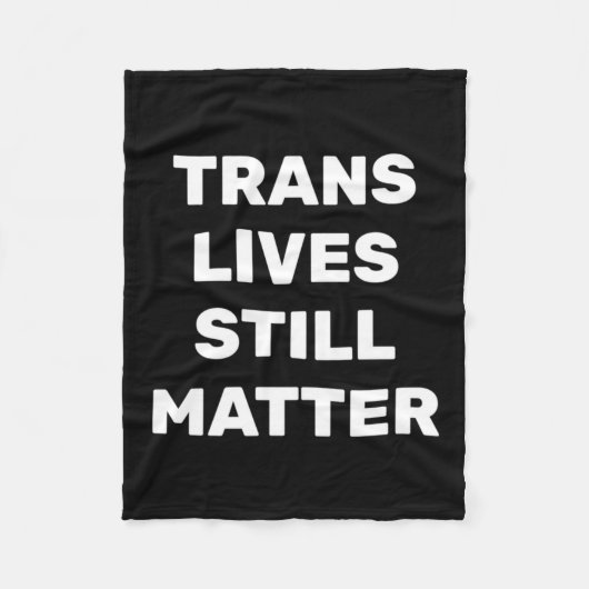 Couverture Polaire Trans vit encore - Droits Lgbtq - Droits Trans (Devant)