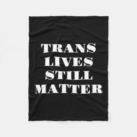 Couverture Polaire Trans vit encore - Trans Rights 3 (Devant)