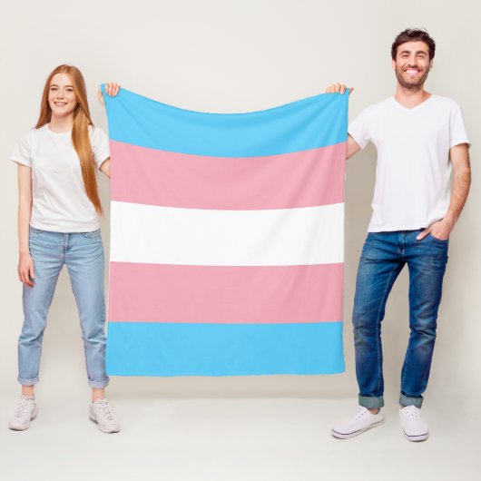 Couverture Polaire Transgender flag trans pride LGBT symbol gay homos (En situation)