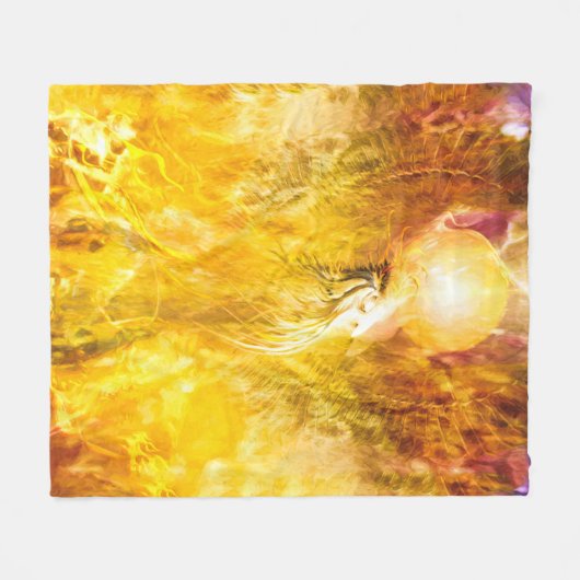 Couverture Polaire TRANSMUTATION D'Oiseaux De Feu Phoenix (Devant (Horizontal))