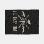 Couverture Polaire Trapper Je Piège Ce Trapper De Chasse À Piège (Devant (Horizontal))