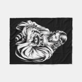 Couverture Polaire Trash Panda Jesus Raccoon Trashed Racoon Animal Ra (Devant (Horizontal))