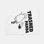 Couverture Polaire Trashed Panda, Funny Drunk Raccoon, Funny Trash Pa (Devant (Horizontal))