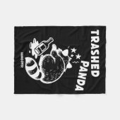 Couverture Polaire Trashed Panda Hangover Social Media Crazy Drunk Ra (Devant (Horizontal))