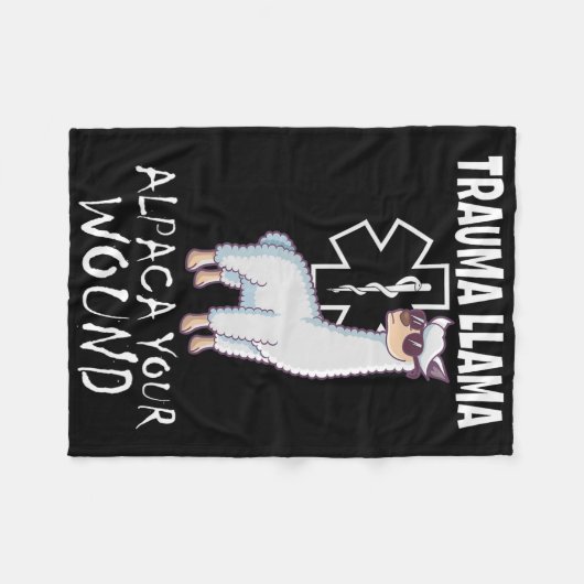 Couverture Polaire Trauma Llama Emt Design Medic Ems Alpaca Your Woun (Devant (Horizontal))